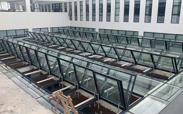 百安科技有限公司近期甘肃排烟窗项目案例分享 百安科技有限公司近期甘肃排烟窗项目案例分享