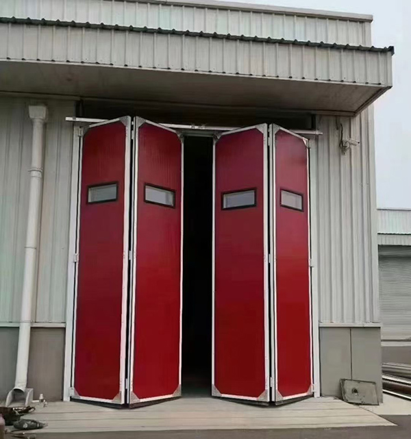 甘肃工业折叠门在大型装配车间出入口的应用实例